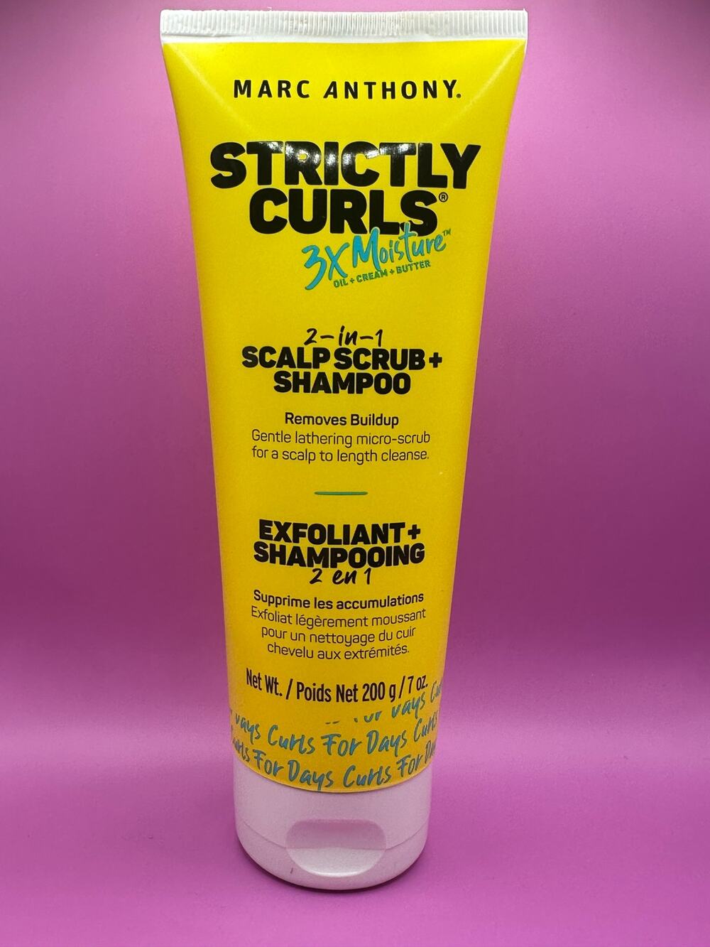Marc Anthony Strictly Curls 3X Moisture 2-in-1 Scalp Scrub + Shampoo 7oz New